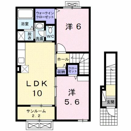 石川県野々市市野代3丁目 野々市駅 2LDK アパート 賃貸物件詳細