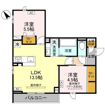 ＤＲ駅西本町ＣＯＥＵＲ 2階 2LDK 賃貸物件詳細