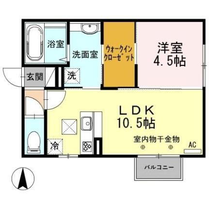 セジュール・ユングフラウ 1階 1LDK 賃貸物件詳細