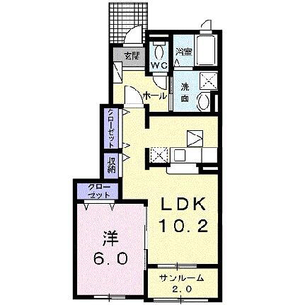石川県能美市山口町 能美根上駅 1LDK アパート 賃貸物件詳細