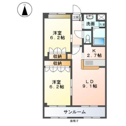 リヲン 2階 2LDK 賃貸物件詳細