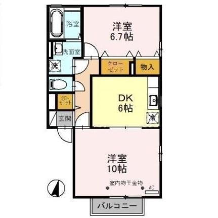 石川県金沢市福増町北 西金沢駅 2DK アパート 賃貸物件詳細