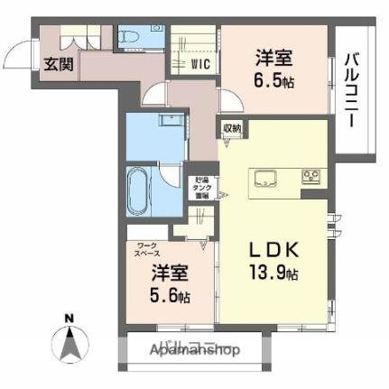 リノア泉が丘 2階 2LDK 賃貸物件詳細