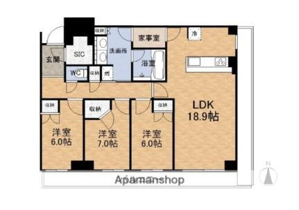 福井県福井市中央1丁目 福井駅 3LDK マンション 賃貸物件詳細