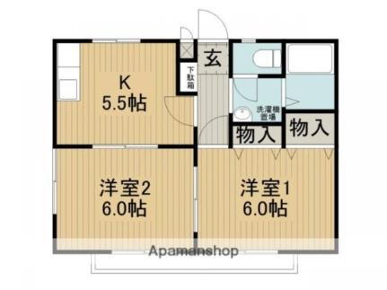 長野県諏訪市大字中洲 茅野駅 2K アパート 賃貸物件詳細