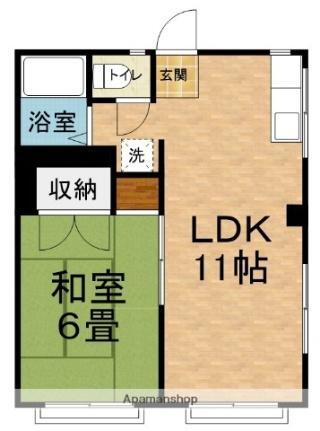 ヴィラ横田 2階 1LDK 賃貸物件詳細