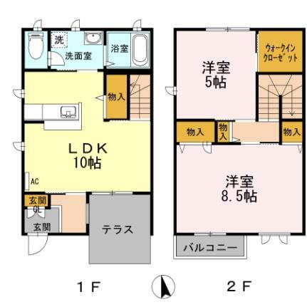 長野県長野市大字北尾張部 長野駅 2LDK 一戸建て 賃貸物件詳細