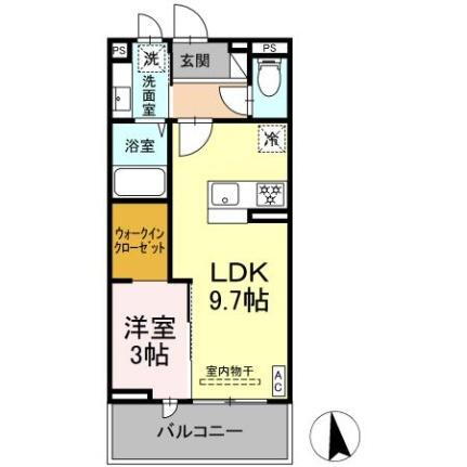 Ｇｌｉｃｉｎａ 2階 1LDK 賃貸物件詳細