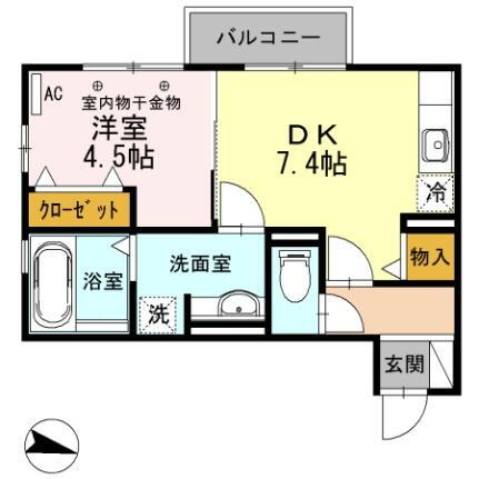 よろづや５　Ａ 2階 1DK 賃貸物件詳細