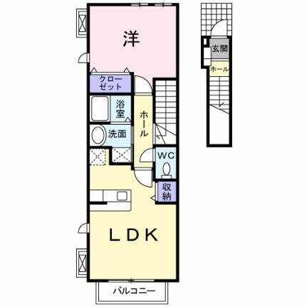 ベルフィオーレ 2階 1LDK 賃貸物件詳細
