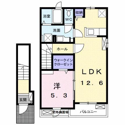 フォレスト　フィールド香貫 2階 1LDK 賃貸物件詳細