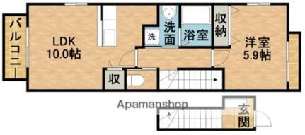 グランパレス豊岡　南棟 2階 1LDK 賃貸物件詳細