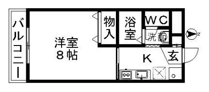 ホーメスト北原Ｔ．Ｍ 3階 1K 賃貸物件詳細