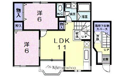 滋賀県東近江市躰光寺町 能登川駅 2LDK アパート 賃貸物件詳細