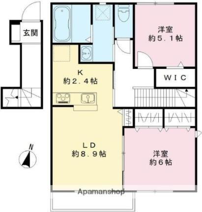 滋賀県大津市雄琴4丁目 おごと温泉駅 2LDK アパート 賃貸物件詳細