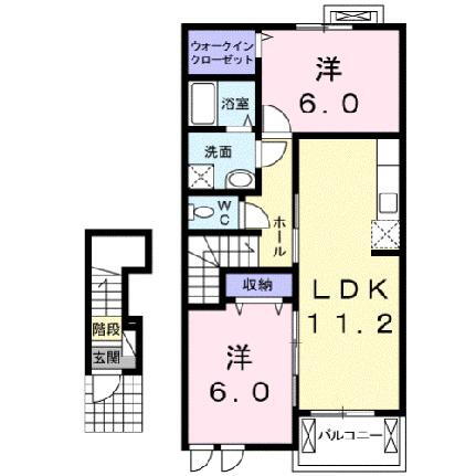 滋賀県蒲生郡竜王町大字小口 近江八幡駅 2LDK アパート 賃貸物件詳細