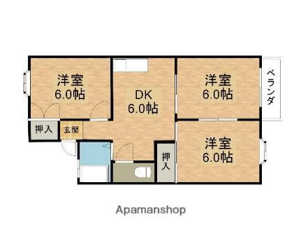 滋賀県彦根市松原町 彦根駅 3DK アパート 賃貸物件詳細