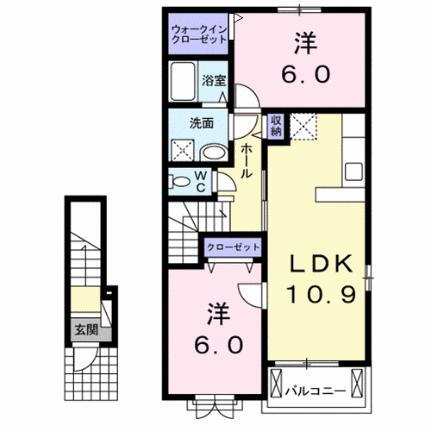 滋賀県大津市千町1丁目 石山駅 2LDK アパート 賃貸物件詳細