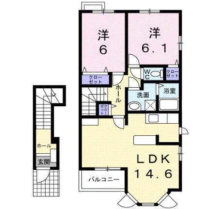 滋賀県彦根市小泉町 南彦根駅 2LDK アパート 賃貸物件詳細