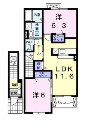滋賀県長浜市内保町 虎姫駅 2LDK アパート 賃貸物件詳細