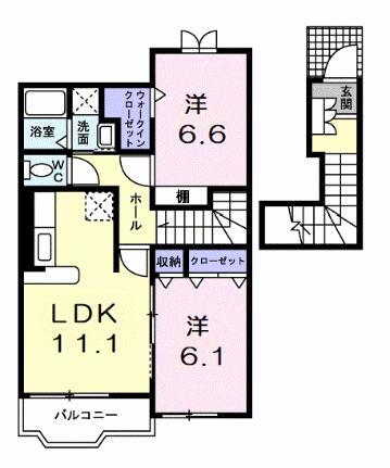 滋賀県長浜市内保町 長浜駅 2LDK アパート 賃貸物件詳細