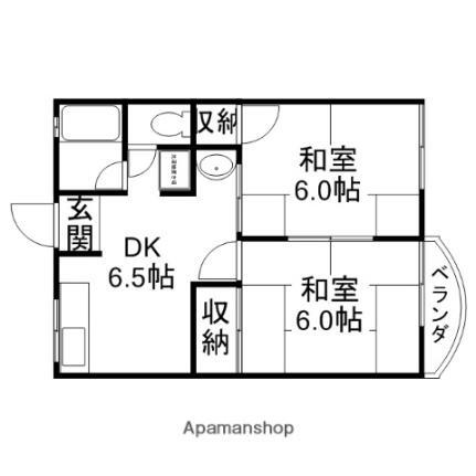 滋賀県長浜市平方町 長浜駅 2DK アパート 賃貸物件詳細