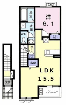 滋賀県長浜市神照町 長浜駅 1LDK アパート 賃貸物件詳細