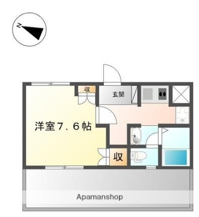 プレザンブリース 2階 1K 賃貸物件詳細