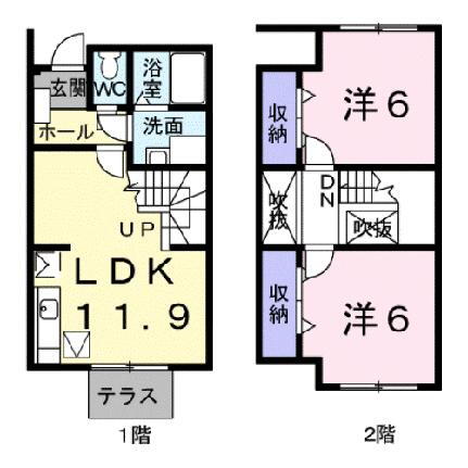 滋賀県草津市野路7丁目 南草津駅 2LDK アパート 賃貸物件詳細