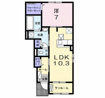 滋賀県東近江市外町 八日市駅 1LDK アパート 賃貸物件詳細