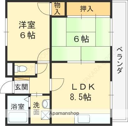 大阪府高槻市芝生町3丁目 高槻駅 2LDK アパート 賃貸物件詳細