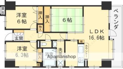 エンゼルハイムリバーサイド高槻 10階 3LDK 賃貸物件詳細