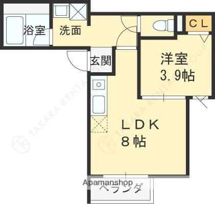 大阪府門真市城垣町 萱島駅 1LDK アパート 賃貸物件詳細