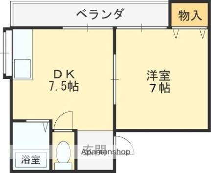 ＳＴ山本 2階 1DK 賃貸物件詳細