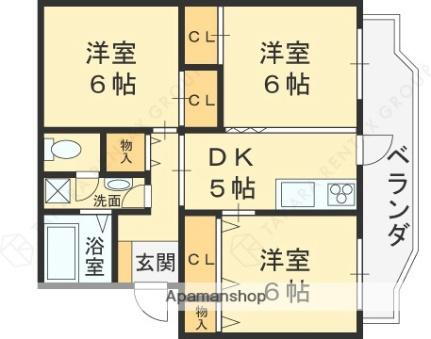 大阪府枚方市楠葉花園町 樟葉駅 3K マンション 賃貸物件詳細