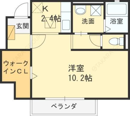 メゾン　ド　フルール 1階 1K 賃貸物件詳細