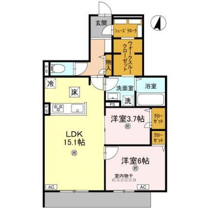 ＴＯＲＩＳＩＡ　Ｒｅｖｅ 1階 2LDK 賃貸物件詳細