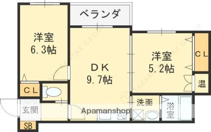 大阪府大阪市平野区加美北1丁目 南巽駅 2DK アパート 賃貸物件詳細
