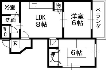 大阪府東大阪市西岩田4丁目 若江岩田駅 2LDK アパート 賃貸物件詳細