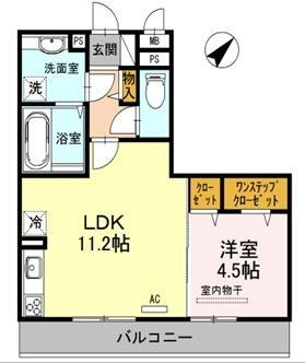 シャバーニ 3階 1LDK 賃貸物件詳細
