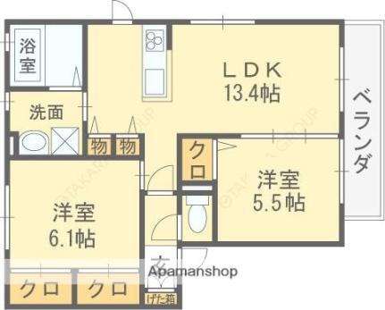 大阪府八尾市小畑町4丁目 河内山本駅 2LDK アパート 賃貸物件詳細