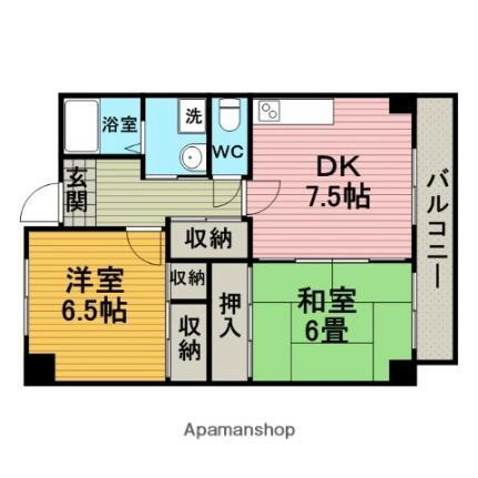 加島フラット 2階 2DK 賃貸物件詳細