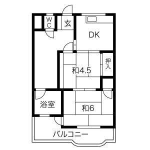 大阪府豊中市小曽根1丁目 服部天神駅 2DK マンション 賃貸物件詳細