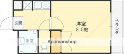 カサカルロサＩＩ 2階 1K 賃貸物件詳細