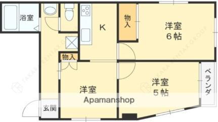 羽衣マンション 2階 3K 賃貸物件詳細