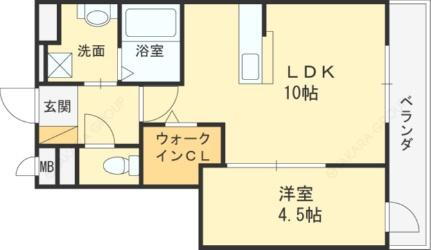 シャン　ドリエ 3階 1LDK 賃貸物件詳細