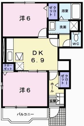 ミル・エストレアＣ 1階 2DK 賃貸物件詳細