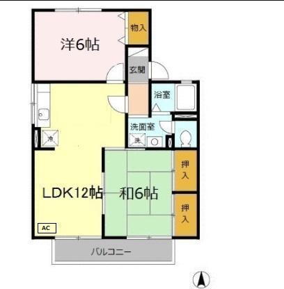 アマリージュ北八代 2階 2LDK 賃貸物件詳細