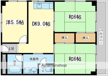 白岡ビル 3階 3DK 賃貸物件詳細