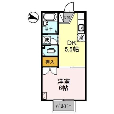 メゾン堀川　Ｃ棟 2階 1DK 賃貸物件詳細